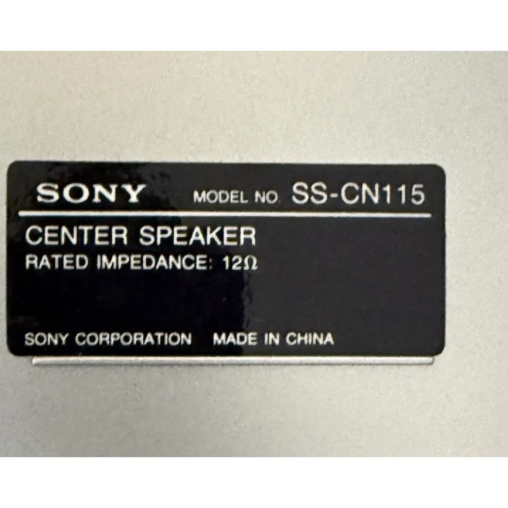 SONY SURROUND SOUND‎ CENTER SPEAKER MODEL SS-CN115D GREY TESTED & SONY SS SR-115